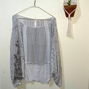 Free People Boho Bat Wing Blouse